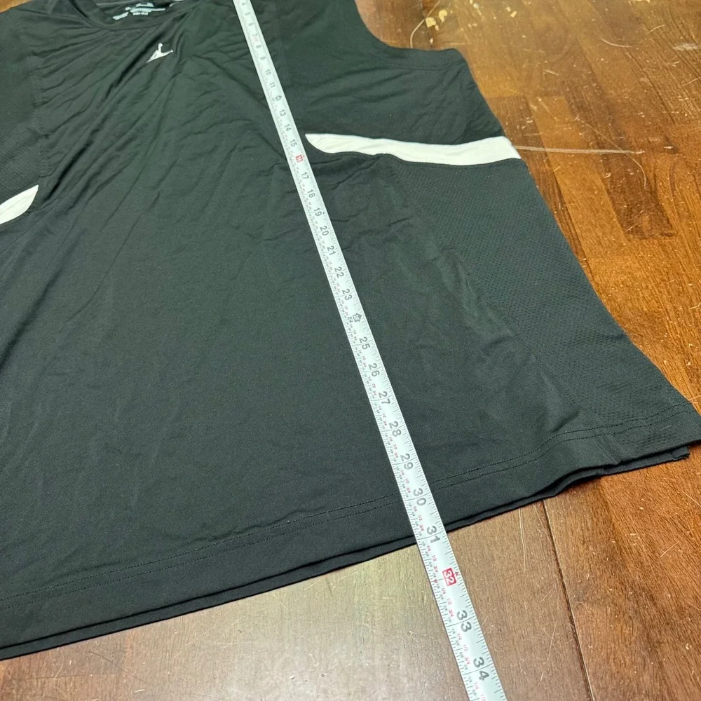 Air Jordan Sleeveless Shirt Men XXL Black Dri-Fit Training Basketball Tank